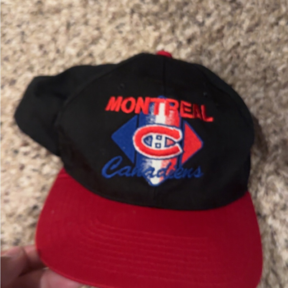 Montreal Canadiens Black and Red Cap
